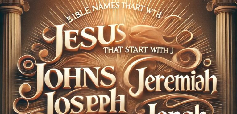 bible names that start with j