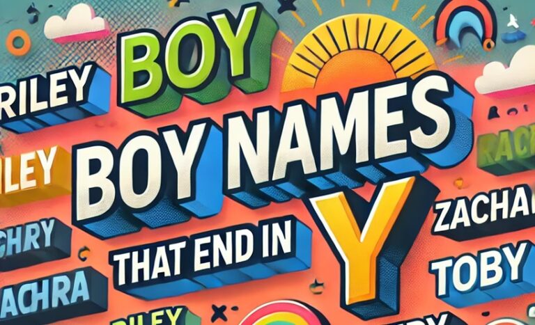 boy names that end in y