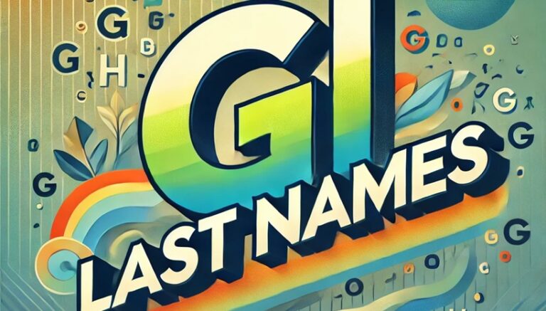 g last names