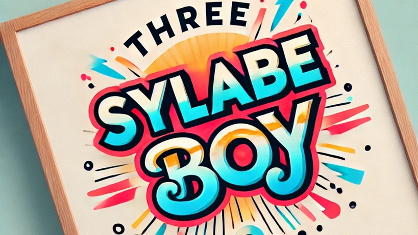 three syllable boy names